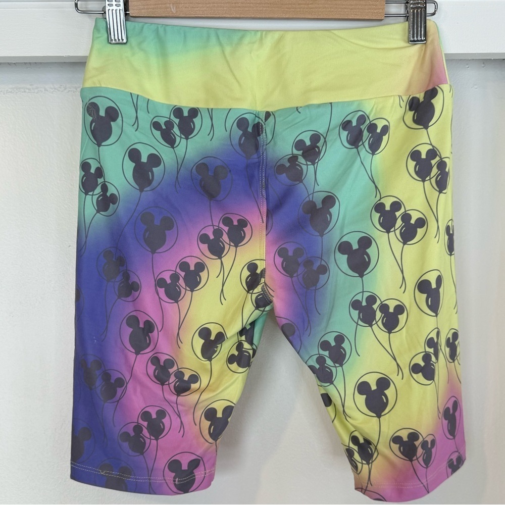Disney Tie Dye Mickey Mouse Gradient Bike Shorts NWOT - Picture 4 of 6